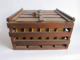 Antique Primitives Humpty Dumpty Wooden Egg Crate Carrier - Yesteryear Essentials
 - 10