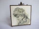 Antique Tri Fold 1907 Charles Allan Gilbert Painting Mirror - Yesteryear Essentials
 - 13