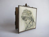 Antique Tri Fold 1907 Charles Allan Gilbert Painting Mirror - Yesteryear Essentials
 - 2