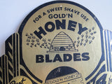 Vintage Advertising Shaving Blades Gold'N Honey Store Display - Yesteryear Essentials
 - 10