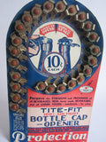 Vintage Advertising Tite Fit Bottle Caps Cardboard Store Display - Yesteryear Essentials
 - 4