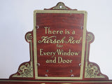 1920's Kirsch Curtain Rods Store Display Pressed Tin Silent Salesman - Yesteryear Essentials
 - 6