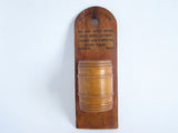 Vintage Advertising Wilbur F Cousens Wooden Match Holder - Yesteryear Essentials
 - 1