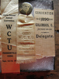 Group of 5 Ohio WCTU Prohibition Ribbons - Yesteryear Essentials
 - 4