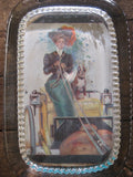 Antique Glass Paperweight with Picture of Lady - Yesteryear Essentials
 - 2