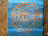 1892 Prohibition Convention Cincinnati Delegate Ribbon New York - Yesteryear Essentials
 - 10