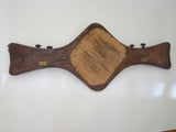 Antique Wooden Framed Bevelled Glass Mirror & Coat Hanger - Yesteryear Essentials
 - 12