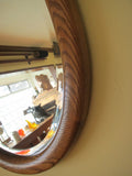 Vintage Mirrors, Wall Mirrors, Wooden Framed Bevelled Glass Large Oval Mirror - Yesteryear Essentials
 - 3