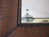 Antique Wooden Framed Long Triptych Hall Mirror - Yesteryear Essentials
 - 2
