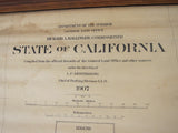 1907 A Dinsmore State of California Hanging Wall Map - Yesteryear Essentials
 - 4