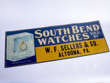 Antique South Bend Watches Metal Sign - Yesteryear Essentials
 - 8