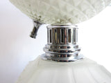 Art Deco Lamps, 1930s Heavy Glass Saturn Table Lamp - Yesteryear Essentials
 - 4