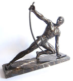 Art Deco Bronze Sculpture "Le Bendeur' by Jean de Roncourt - Yesteryear Essentials
 - 5