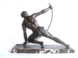 Art Deco Bronze Sculpture "Le Bendeur' by Jean de Roncourt - Yesteryear Essentials
 - 3