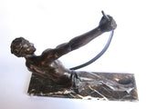 Art Deco Bronze Sculpture "Le Bendeur' by Jean de Roncourt - Yesteryear Essentials
 - 10