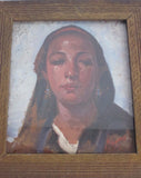 Antique Oil on Copper Portrait Painting of Lady by Simone - Yesteryear Essentials
 - 7