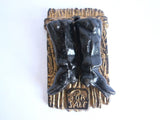 Antique Cast Iron Pair of Boots Match Holder - Yesteryear Essentials
 - 1