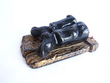 Antique Cast Iron Pair of Boots Match Holder - Yesteryear Essentials
 - 6