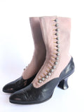 Victorian Two Toned Button Womens Reed Boots - Size 6 / 6.5 - Yesteryear Essentials
 - 8