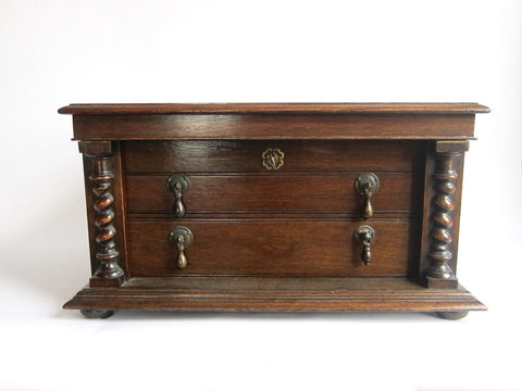 Antique Victorian Oak Silverware Chest - Yesteryear Essentials
 - 1