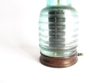 Antique Jacobs Ladder Jar Aquamarine Glass - 18th/19th C - Yesteryear Essentials
 - 10