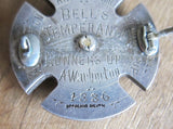 Victorian Silver Soccer Medal for Bells Temperance - 1886 - Yesteryear Essentials
 - 4
