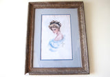 Vintage Harrison Fisher Girl Signed Painting - Yesteryear Essentials
 - 10