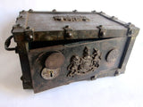 Victorian French Cast Iron Bound Strong Box by Bauche Brevete - Yesteryear Essentials
 - 11