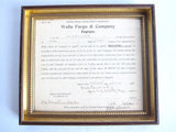 1911 Wells Fargo Branch Money Order Agents Agreement - Yesteryear Essentials
 - 1