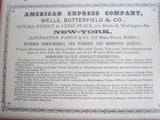 1852 Wells Fargo Framed Original Advertisement - Yesteryear Essentials
 - 9