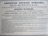1852 Wells Fargo Framed Original Advertisement - Yesteryear Essentials
 - 4