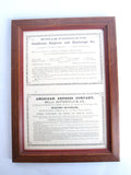 1852 Wells Fargo Framed Original Advertisement - Yesteryear Essentials
 - 2