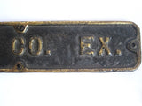 Antique Cast Iron Wells Fargo Baggage Cart Name Plate - Yesteryear Essentials
 - 3