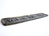 Antique Cast Iron Wells Fargo Baggage Cart Name Plate - Yesteryear Essentials
 - 6