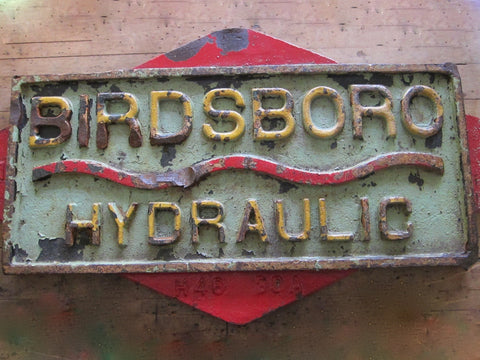 Aviation Birdsboro Hydraulic PA Iron Sign - Yesteryear Essentials
 - 1
