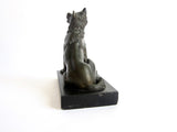 Antique Metal Molossian Hound Dog Sculpture - Yesteryear Essentials
 - 4