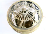 Vintage Brass Round Ceiling Chandelier - Yesteryear Essentials
 - 2
