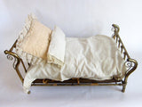 Primitive Salesmans Sample Miniature Brass Bed - Yesteryear Essentials
 - 9