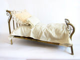 Primitive Salesmans Sample Miniature Brass Bed - Yesteryear Essentials
 - 1