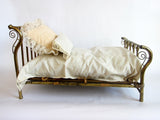 Primitive Salesmans Sample Miniature Brass Bed - Yesteryear Essentials
 - 11