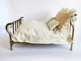 Primitive Salesmans Sample Miniature Brass Bed - Yesteryear Essentials
 - 3