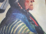 Western Art  Native American Warrior Oil Painting - Yesteryear Essentials
 - 10