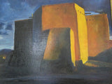 Blue and Yellow Taos Art Architectural Painting - Yesteryear Essentials
 - 11