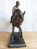 Vintage Spelter Metal Horse Figurine with Jockey - Yesteryear Essentials
 - 6
