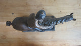 Vintage Spelter Metal Horse Figurine with Jockey - Yesteryear Essentials
 - 9