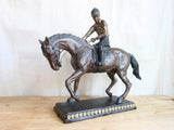 Vintage Spelter Metal Horse Figurine with Jockey - Yesteryear Essentials
 - 7