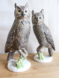 Vintage Pair of 13.5" Ceramic Owl Figurines - Yesteryear Essentials
 - 10