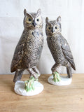 Vintage Pair of 13.5" Ceramic Owl Figurines - Yesteryear Essentials
 - 6