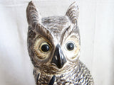 Vintage Pair of 13.5" Ceramic Owl Figurines - Yesteryear Essentials
 - 9