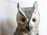 Vintage Pair of 13.5" Ceramic Owl Figurines - Yesteryear Essentials
 - 3